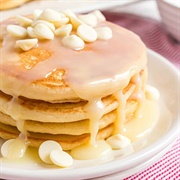 White Chocolate Chip Pancakes