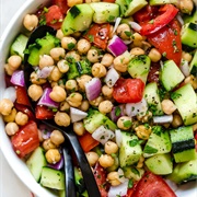 Chickpea, Tomato, and Celery Salad