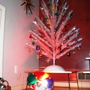 Aluminum Christmas Tree With Color Wheel