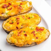 Cheesy Baked Potato Halves