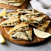 Cheese Spinach Gozleme