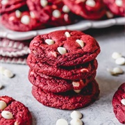 Red Velvet White Chocolate Chip Cookie