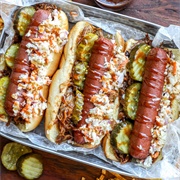 Pulled Pork Hot Dog