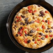 No-Knead Skillet Focaccia