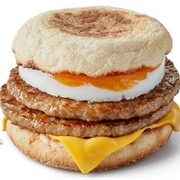 Double Sausage and Egg McMuffin