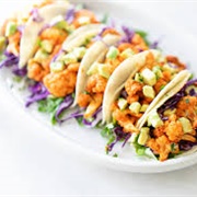 Wonton Tacos With Popcorn Cauliflower