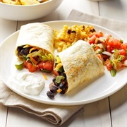 Chicken and Black Bean Burrito