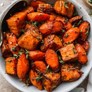 Shredded Carrot Sweet Potato Wedges