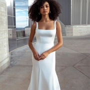 Square Neckline Wedding Dress