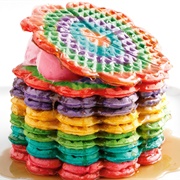 Rainbow Drizzle Waffle (Flavour X Drizzle Waffle)