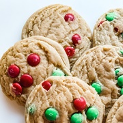 Crave Cookie Co. Christmas M&amp;Ms Cookie