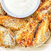 Calypso Wings and Parmesan Wings With Fries (Crinkle Cutter)