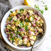 Potato, Celery, Onion, and Tuna Salad