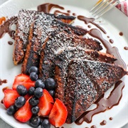 French Toast With Cocoa Chipotle Syrup