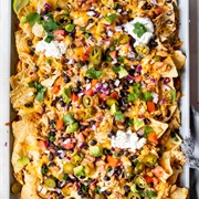 Sheet Pan Chicken Nachos