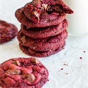 Red Velvet Chocolate Chip Cookie