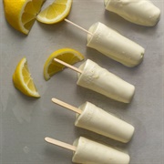 Lemon Chiffon Dipped Popsicle