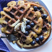 Blueberry Banana Honey Waffle (Honeyhive)