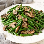 Sauteed Green Beans and Mushrooms