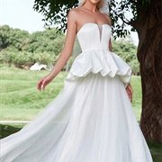 Peplum Wedding Dress