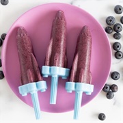 Blueberry, Pineapple, and Coconut Rocket Popsicle (Lunar Lander)