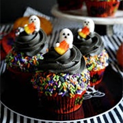 Halloween Sprinkle Cupcake