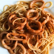 Fried Calamari Pasta