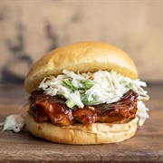 Fried Chicken Sandwich With BBQ Sauce