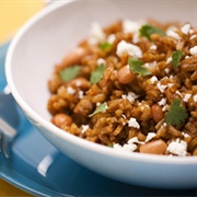 Peeled Tomato, Navy Bean, and Soy Sauce Rice