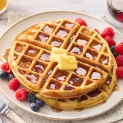 Waffle With Buttermilk Syrup