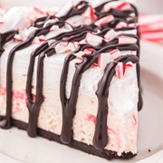 Candy Cane Drizzle Pie