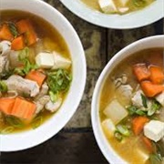 Miso Soup With Pork and Vegetables