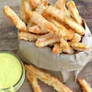 Coconut Tempura Sweet Potato Fries