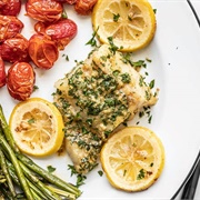 Baked Garlic Butter Cod