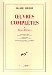 Oeuvres Complètes (Georges Bataille)