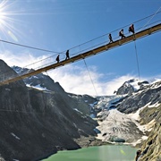 Go Over the Trift Bridge, Wallis, Switzerland