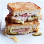 Sliced Ham Grilled Cheese