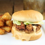 Fried Chicken Sandwich With Country Gravy