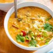 Corn and Red Chilli Chowder