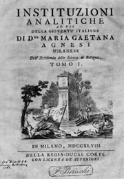 Analytical Institutions (Maria Gaetana Agnesi)