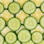 Horizontal Cucumber Slices