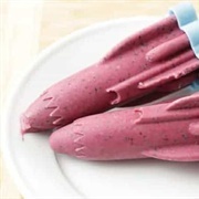 Blackcurrant and Kiwi Rocket Popsicle