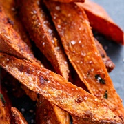 Pumpkin Guacamole Sweet Potato Wedges