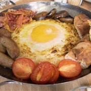 Full English Breakfast Ostrich Egg