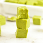 Matcha White Chocolate Fudge