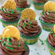 Chocolate Coin Cupcake