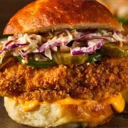 Cheddar Fried Chicken Sandwich