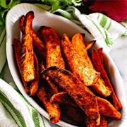 Burnt End Sweet Potato Wedges