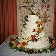 Cake Decorated With Fresh Flowers