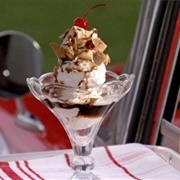 Butterscotch, Berry, and Birch Beer Sundae